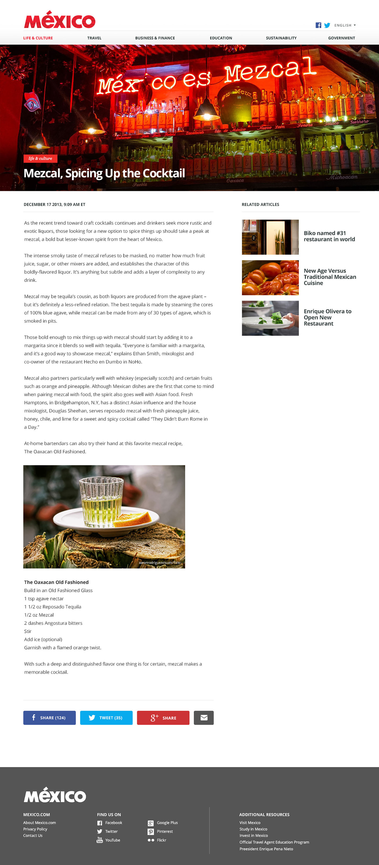 Article page