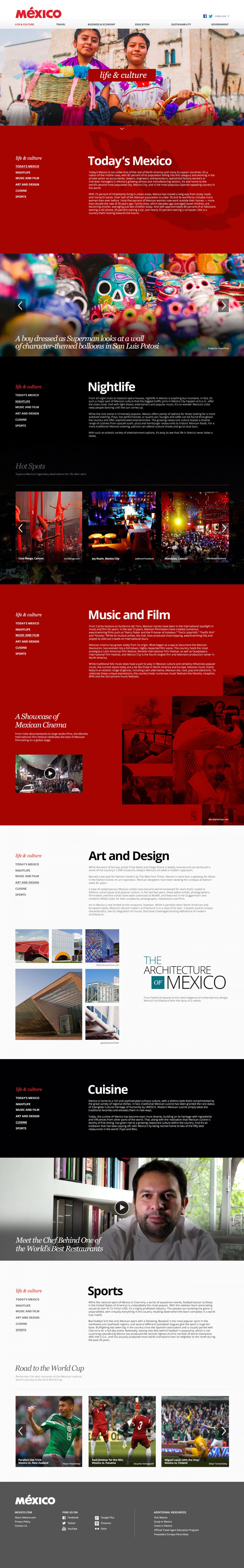 Life and Culture landing page