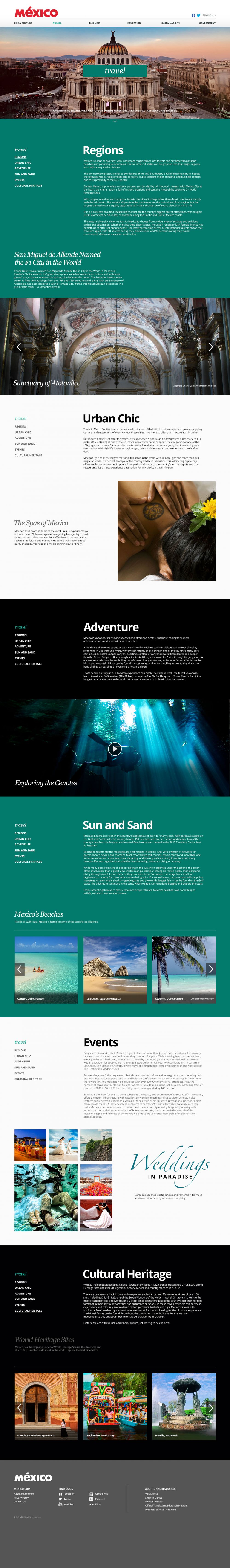 Travel landing page