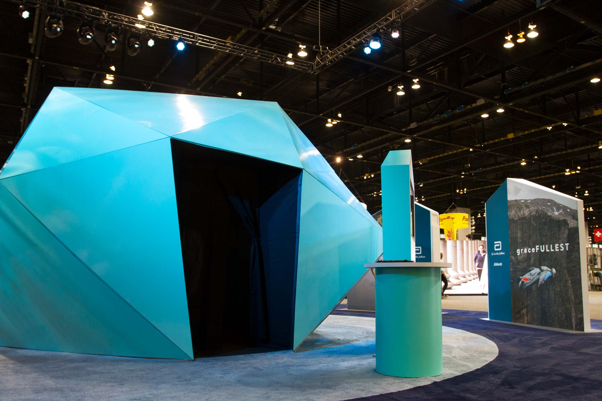Entrance to one of the architectural motion capture pods