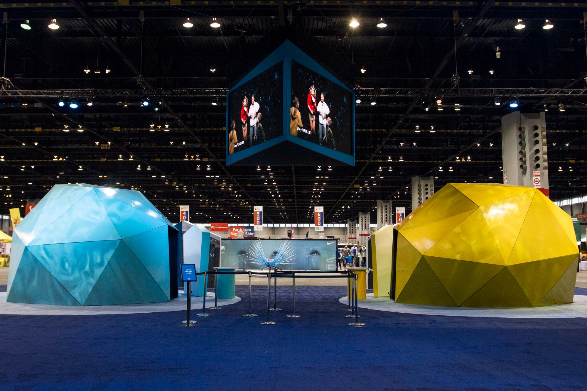 Wide view of the Abbott Chicago Marathon Pavilion
