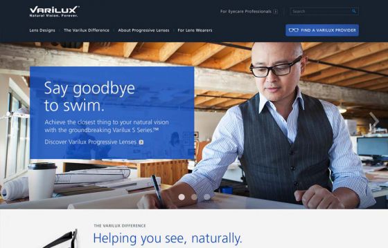 Essilor Varilux Website