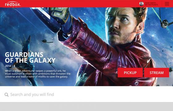 Redbox.com site design concept