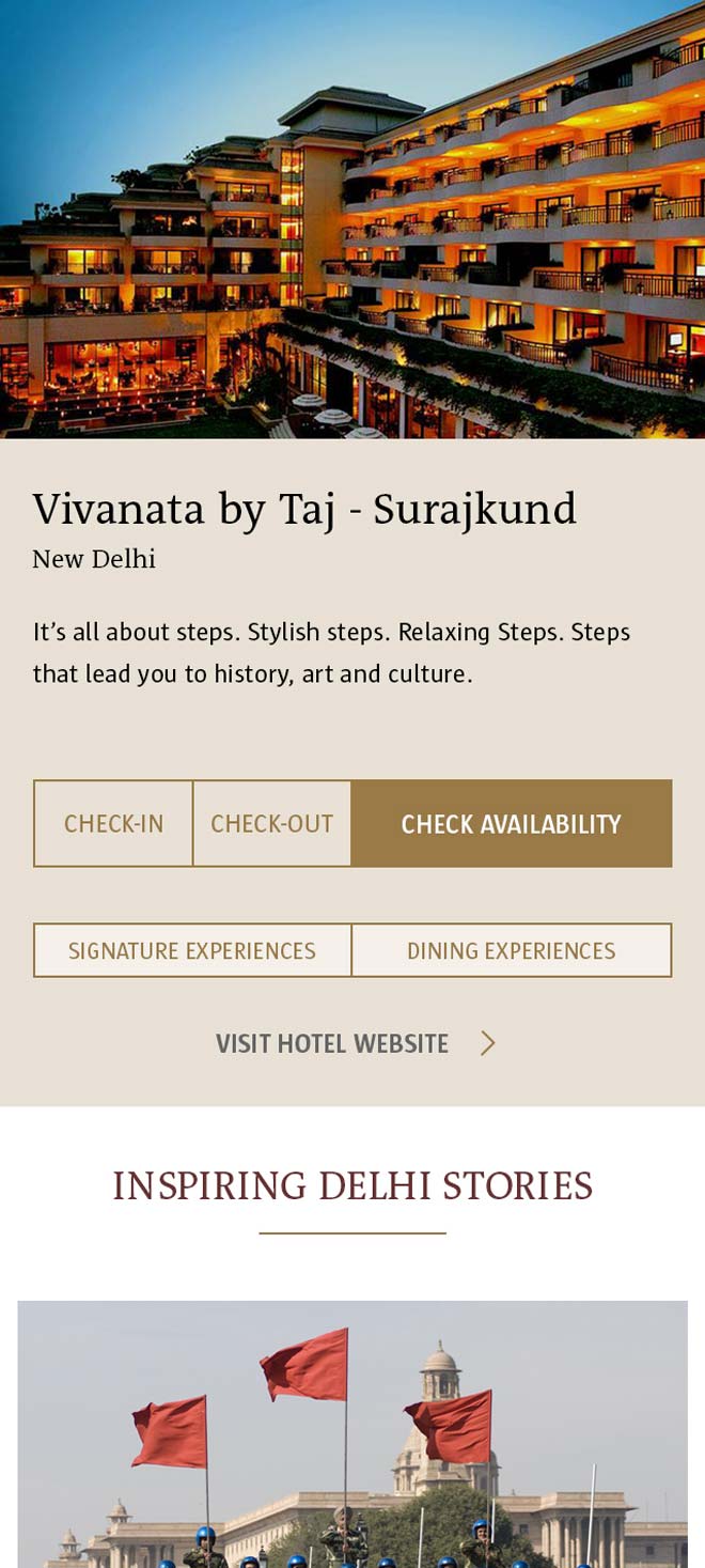Mobile hotel overview card view