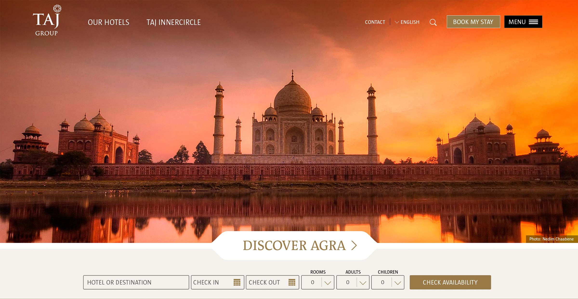 Hero are on the Taj Hotel Group homepage