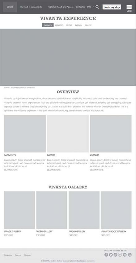 Vivanta wireframe