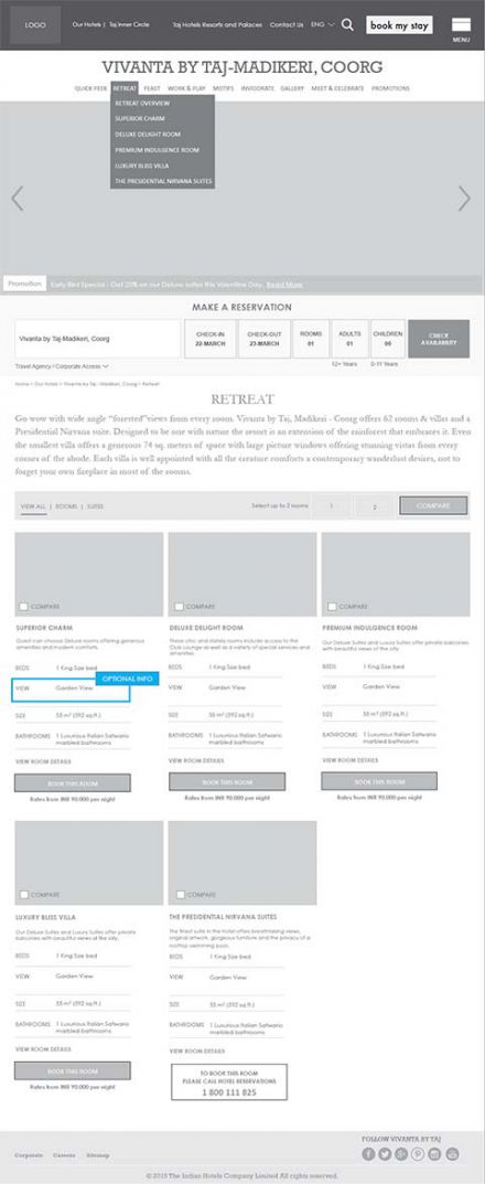 Vivanta wireframe