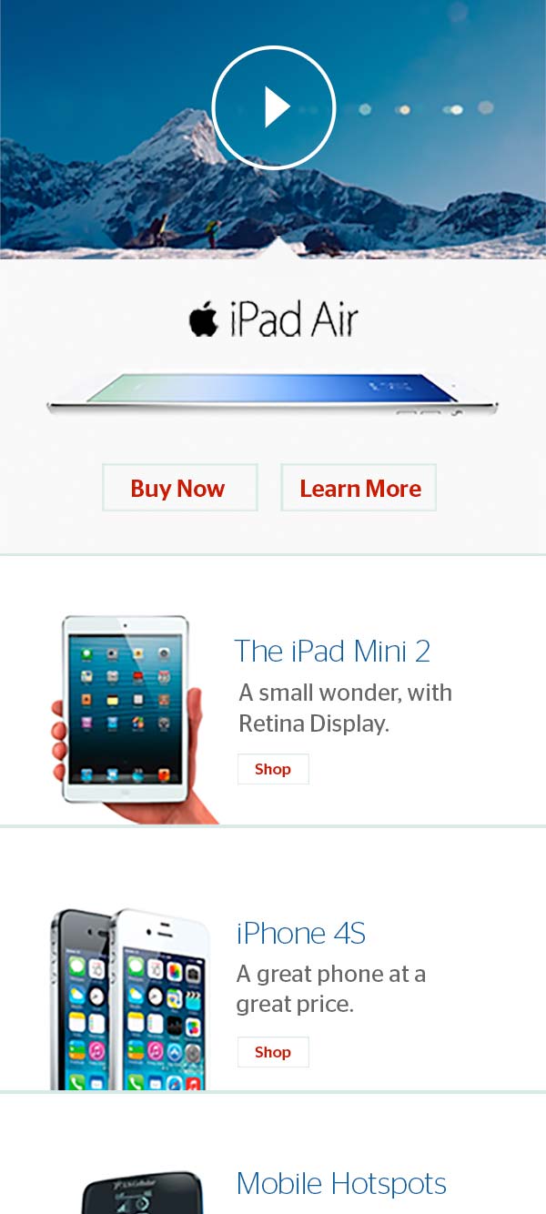 U.S. Cellular mobile page