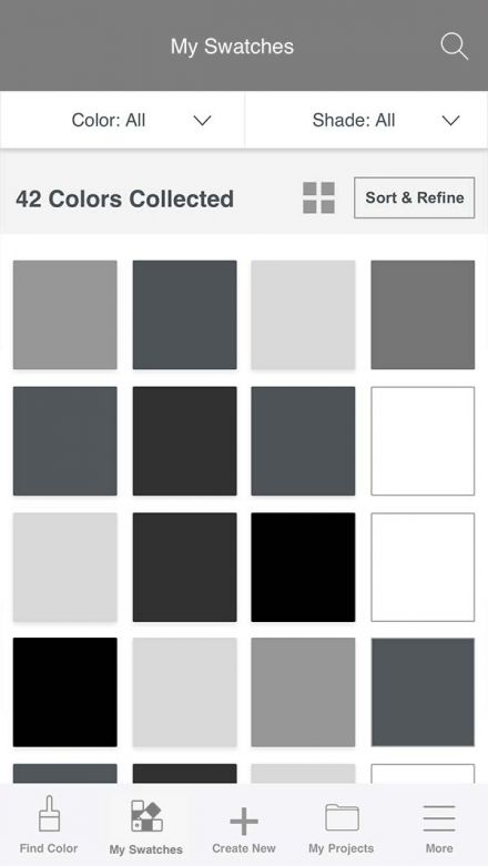 Favorite colors wireframe
