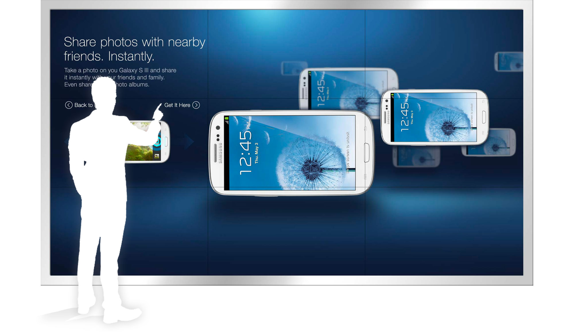 Samsung Galaxy SIII Interactive Wall